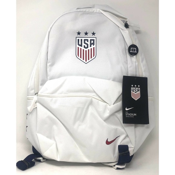 Nike Team USA Stadium Soccer Backpack White